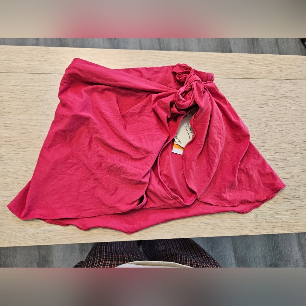 Contours By Coco Reef Vibrant Pink Bikini Wrap